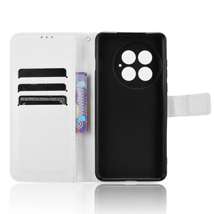 For OnePlus 13 Case PU Leather Diamond Texture Wallet Phone Cover