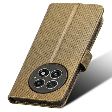 For OnePlus 13 Case PU Leather Diamond Texture Wallet Phone Cover