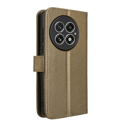 For OnePlus 13 Case PU Leather Diamond Texture Wallet Phone Cover