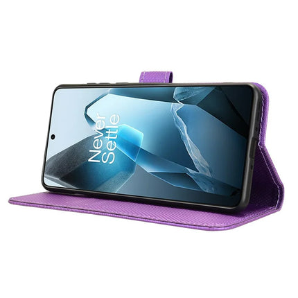 For OnePlus 13 Case PU Leather Diamond Texture Wallet Phone Cover
