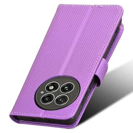 For OnePlus 13 Case PU Leather Diamond Texture Wallet Phone Cover