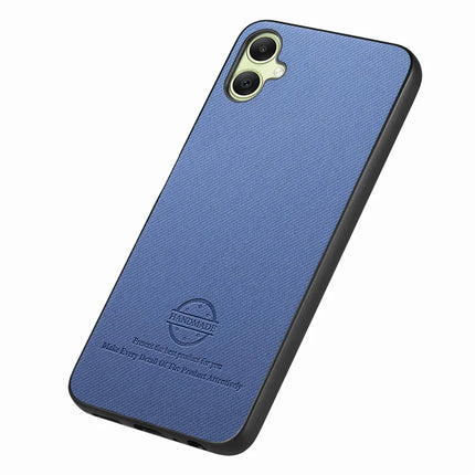 For Samsung Galaxy A05 4G Case Cloth Texture Leather+PC+TPU Anti-Drop Phone Cover