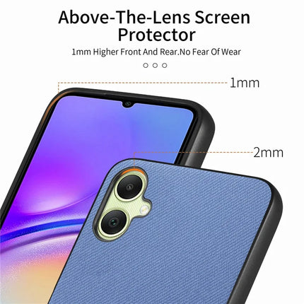 For Samsung Galaxy A05 4G Case Cloth Texture Leather+PC+TPU Anti-Drop Phone Cover