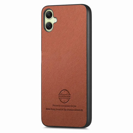 For Samsung Galaxy A05 4G Case Cloth Texture Leather+PC+TPU Anti-Drop Phone Cover