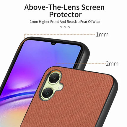 For Samsung Galaxy A05 4G Case Cloth Texture Leather+PC+TPU Anti-Drop Phone Cover