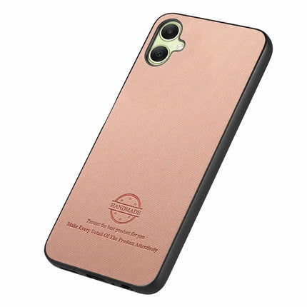 For Samsung Galaxy A05 4G Case Cloth Texture Leather+PC+TPU Anti-Drop Phone Cover