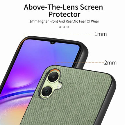 For Samsung Galaxy A05 4G Case Cloth Texture Leather+PC+TPU Anti-Drop Phone Cover