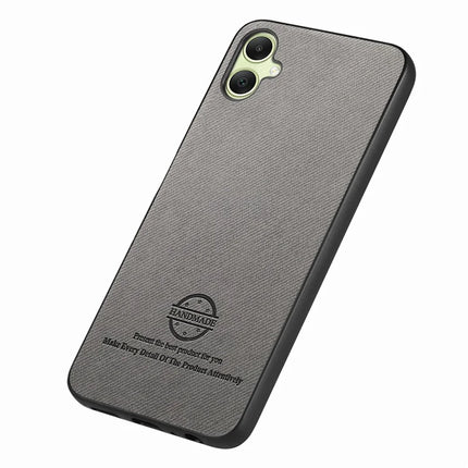 For Samsung Galaxy A05 4G Case Cloth Texture Leather+PC+TPU Anti-Drop Phone Cover