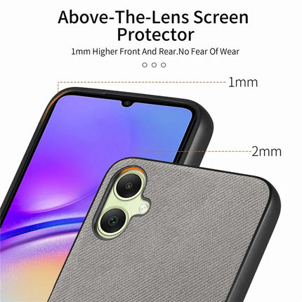 For Samsung Galaxy A05 4G Case Cloth Texture Leather+PC+TPU Anti-Drop Phone Cover