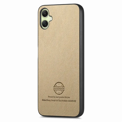 For Samsung Galaxy A05 4G Case Cloth Texture Leather+PC+TPU Anti-Drop Phone Cover