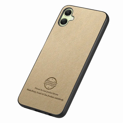 For Samsung Galaxy A05 4G Case Cloth Texture Leather+PC+TPU Anti-Drop Phone Cover