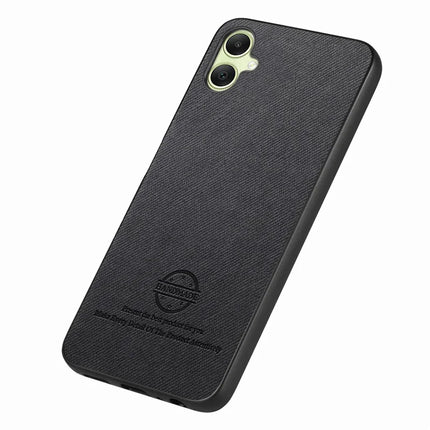 For Samsung Galaxy A05 4G Case Cloth Texture Leather+PC+TPU Anti-Drop Phone Cover