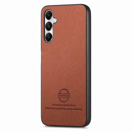 For Samsung Galaxy A05s 4G Case Cloth Texture Leather+PC+TPU Anti-Drop Phone Cover