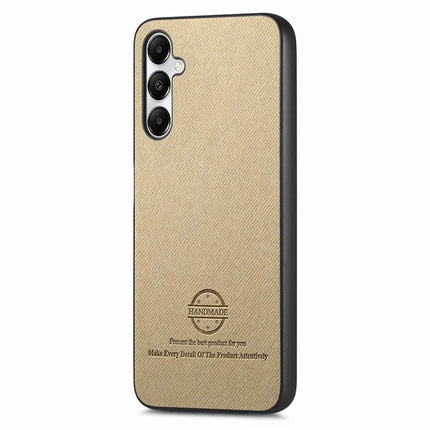 For Samsung Galaxy A05s 4G Case Cloth Texture Leather+PC+TPU Anti-Drop Phone Cover