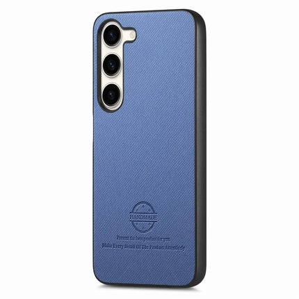 For Samsung Galaxy S23 Case Cloth Texture Leather+PC+TPU Anti-Drop Phone Cover