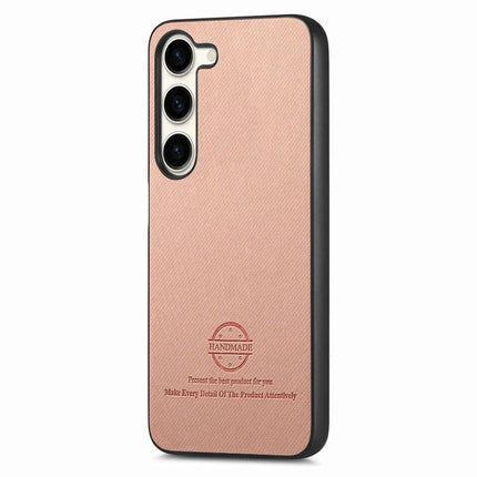 For Samsung Galaxy S23 Case Cloth Texture Leather+PC+TPU Anti-Drop Phone Cover