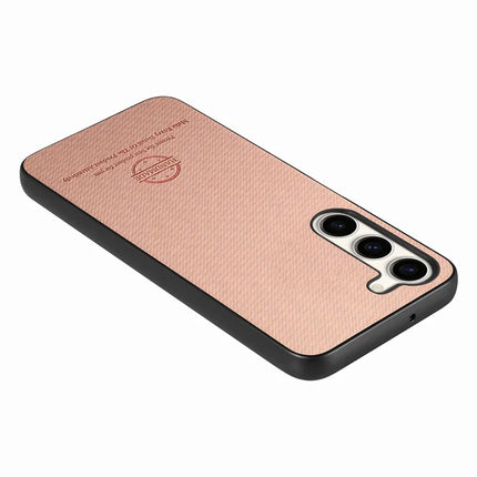 For Samsung Galaxy S23 Case Cloth Texture Leather+PC+TPU Anti-Drop Phone Cover
