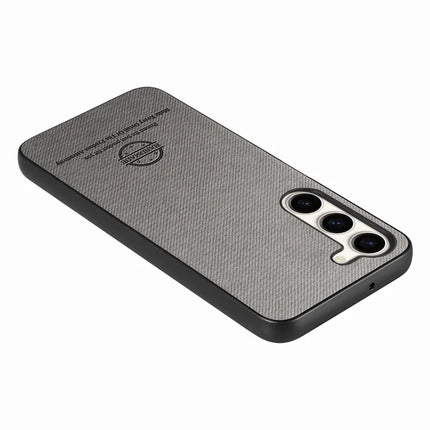 For Samsung Galaxy S23 Case Cloth Texture Leather+PC+TPU Anti-Drop Phone Cover