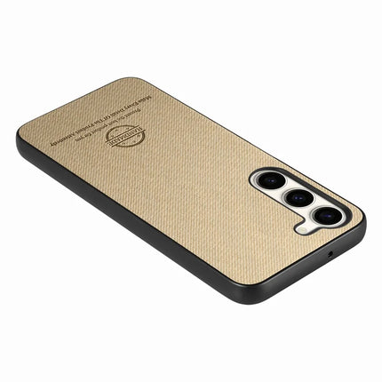 For Samsung Galaxy S23 Case Cloth Texture Leather+PC+TPU Anti-Drop Phone Cover