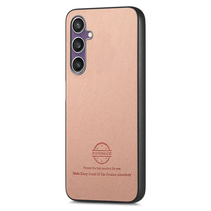 For Samsung Galaxy S23 FE Case Cloth Texture Leather+PC+TPU Anti-Drop Phone Cover
