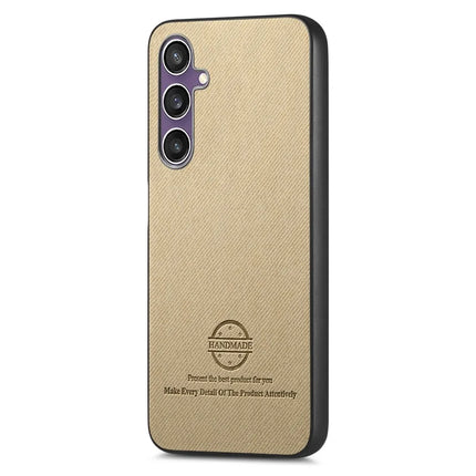 For Samsung Galaxy S23 FE Case Cloth Texture Leather+PC+TPU Anti-Drop Phone Cover