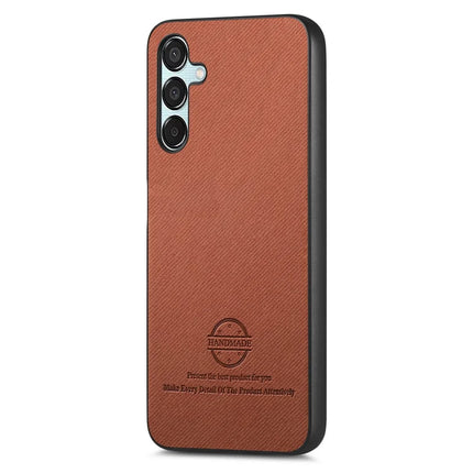 For Samsung Galaxy A55 5G Case Cloth Texture Leather+PC+TPU Anti-Drop Phone Cover