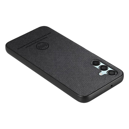 For Samsung Galaxy A55 5G Case Cloth Texture Leather+PC+TPU Anti-Drop Phone Cover