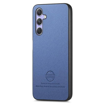 For Samsung Galaxy A54 5G Case Cloth Texture Leather+PC+TPU Anti-Drop Phone Cover