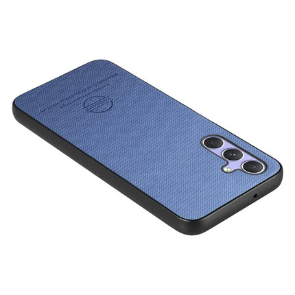 For Samsung Galaxy A54 5G Case Cloth Texture Leather+PC+TPU Anti-Drop Phone Cover