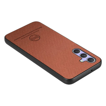 For Samsung Galaxy A54 5G Case Cloth Texture Leather+PC+TPU Anti-Drop Phone Cover
