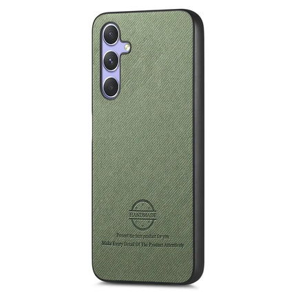 For Samsung Galaxy A54 5G Case Cloth Texture Leather+PC+TPU Anti-Drop Phone Cover