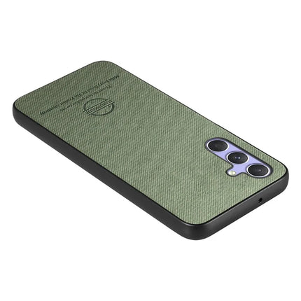 For Samsung Galaxy A54 5G Case Cloth Texture Leather+PC+TPU Anti-Drop Phone Cover