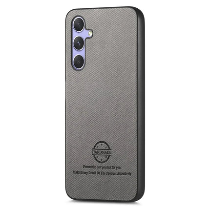 For Samsung Galaxy A54 5G Case Cloth Texture Leather+PC+TPU Anti-Drop Phone Cover