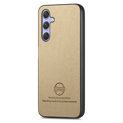 For Samsung Galaxy A54 5G Case Cloth Texture Leather+PC+TPU Anti-Drop Phone Cover