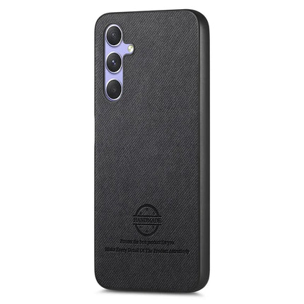 For Samsung Galaxy A54 5G Case Cloth Texture Leather+PC+TPU Anti-Drop Phone Cover