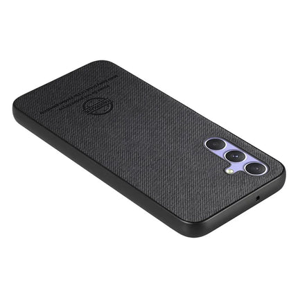 For Samsung Galaxy A54 5G Case Cloth Texture Leather+PC+TPU Anti-Drop Phone Cover