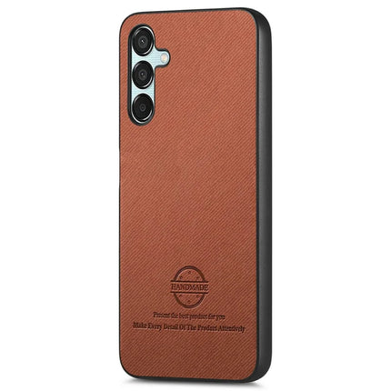 For Samsung Galaxy A15 4G / 5G Case Cloth Texture Leather+PC+TPU Anti-Drop Phone Cover