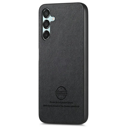 For Samsung Galaxy A15 4G / 5G Case Cloth Texture Leather+PC+TPU Anti-Drop Phone Cover