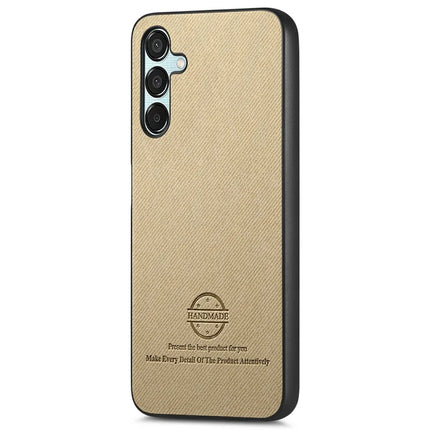 For Samsung Galaxy A25 5G (Global) (161.0 x 76.5 x 8.3mm) Case Cloth Texture Leather+PC+TPU Anti-Drop Phone Cover