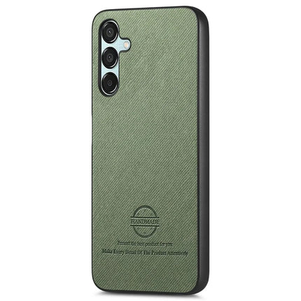 For Samsung Galaxy A35 5G Case Cloth Texture Leather+PC+TPU Anti-Drop Phone Cover
