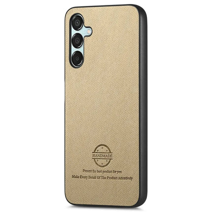 For Samsung Galaxy A35 5G Case Cloth Texture Leather+PC+TPU Anti-Drop Phone Cover
