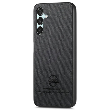 For Samsung Galaxy A35 5G Case Cloth Texture Leather+PC+TPU Anti-Drop Phone Cover