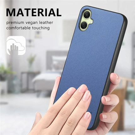 For Samsung Galaxy A06 Case Cloth Texture Leather+PC+TPU Anti-Drop Phone Cover