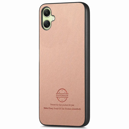 For Samsung Galaxy A06 Case Cloth Texture Leather+PC+TPU Anti-Drop Phone Cover