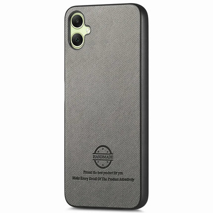 For Samsung Galaxy A06 Case Cloth Texture Leather+PC+TPU Anti-Drop Phone Cover