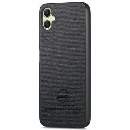 For Samsung Galaxy A06 Case Cloth Texture Leather+PC+TPU Anti-Drop Phone Cover