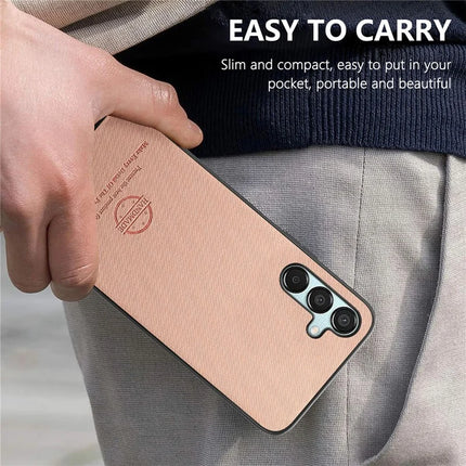 For Samsung Galaxy A16 4G / 5G Case Cloth Texture Leather+PC+TPU Anti-Drop Phone Cover