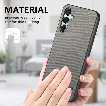 For Samsung Galaxy A16 4G / 5G Case Cloth Texture Leather+PC+TPU Anti-Drop Phone Cover