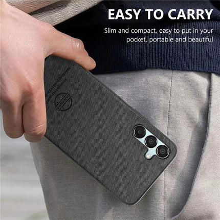 For Samsung Galaxy A16 4G / 5G Case Cloth Texture Leather+PC+TPU Anti-Drop Phone Cover
