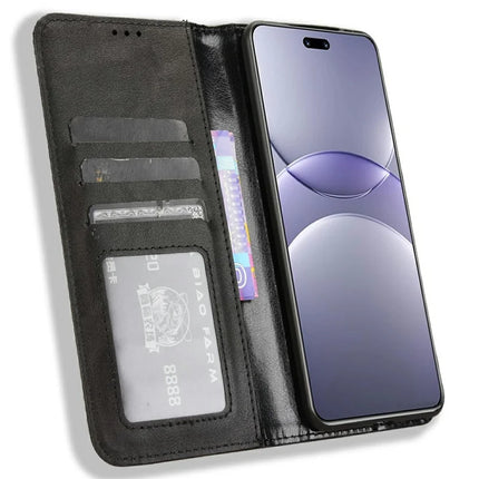 For Huawei nova 13 Pro 5G Leather Case Wallet Stand Retro Texture Phone Cover